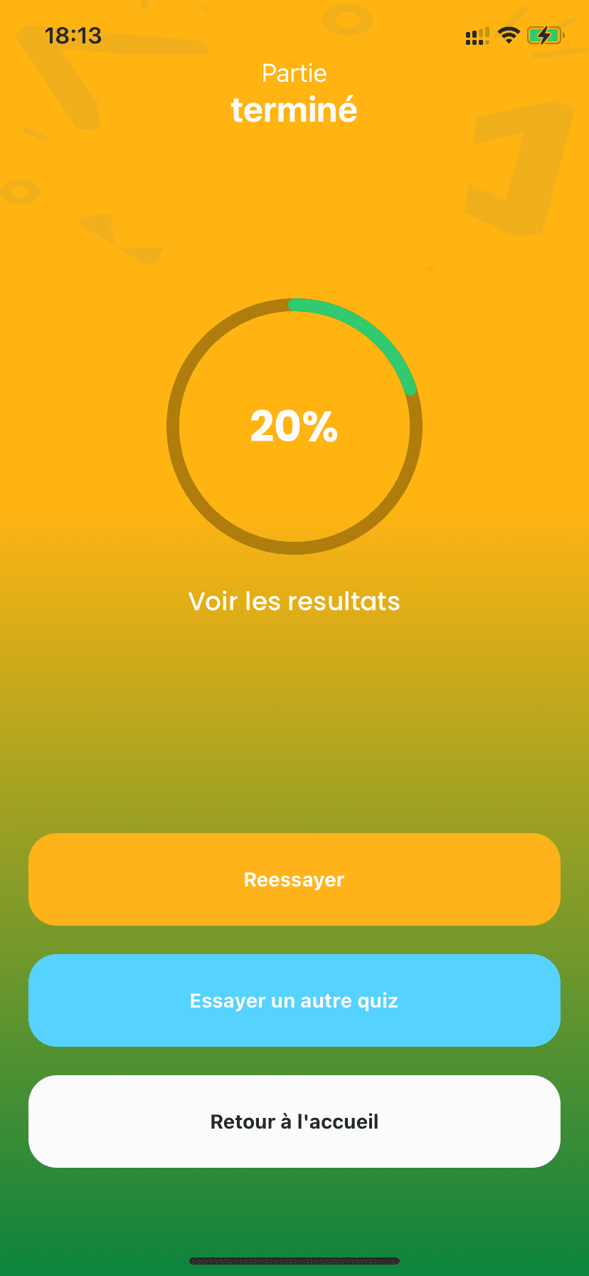 Resultat de partie Squiz Brain
